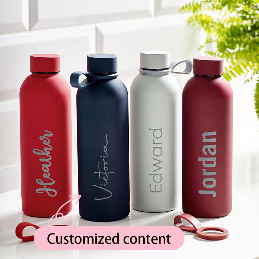 Reusable Bottle - Custom Laser Engraved Name Matte Insulated