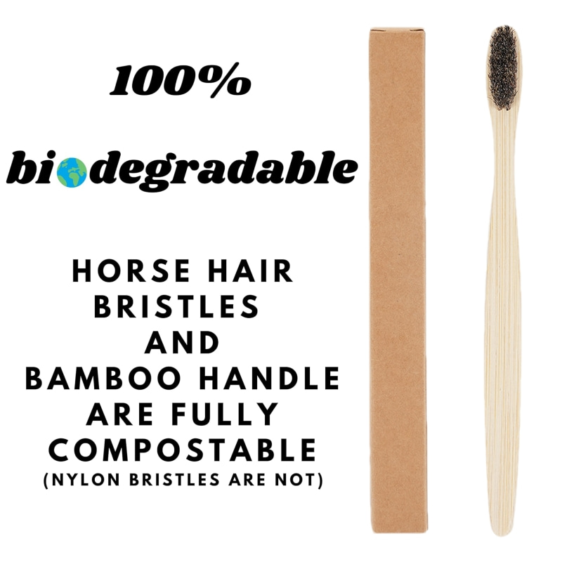 100 Pack Horse Bristles Bamboo - đánh giá và giá Bamboo Toothbrush