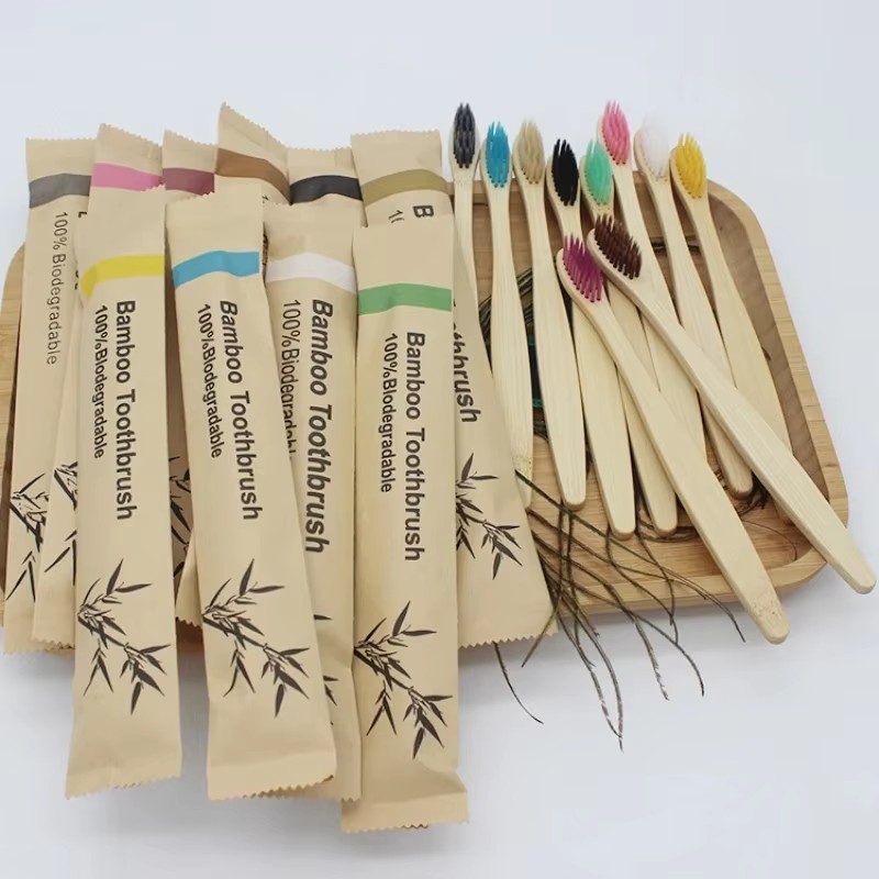 5/15pcs Colorful Toothbrush Na - đánh giá và giá Bamboo Toothbrush