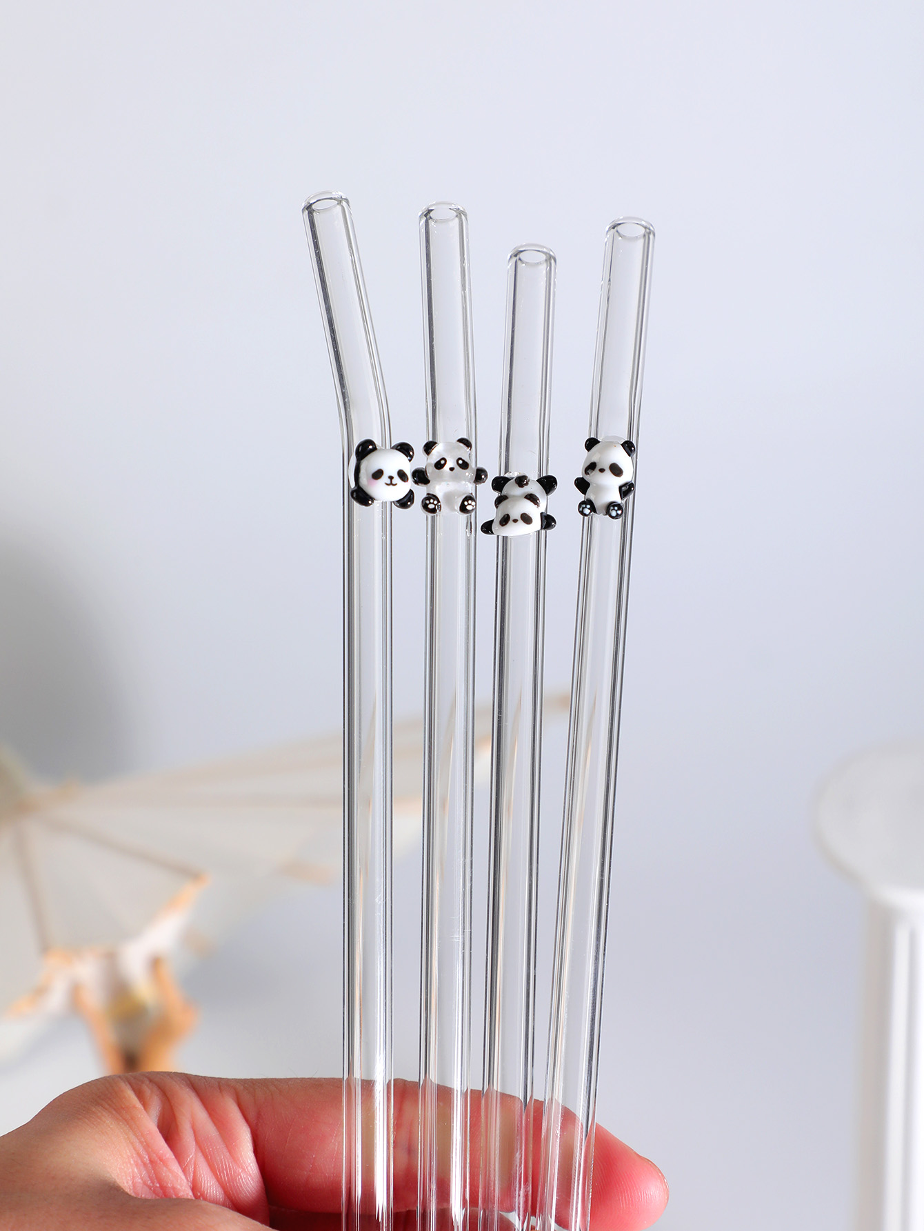 4/7PCS Panda Design Reusable B - đánh giá và giá Reusable Straw