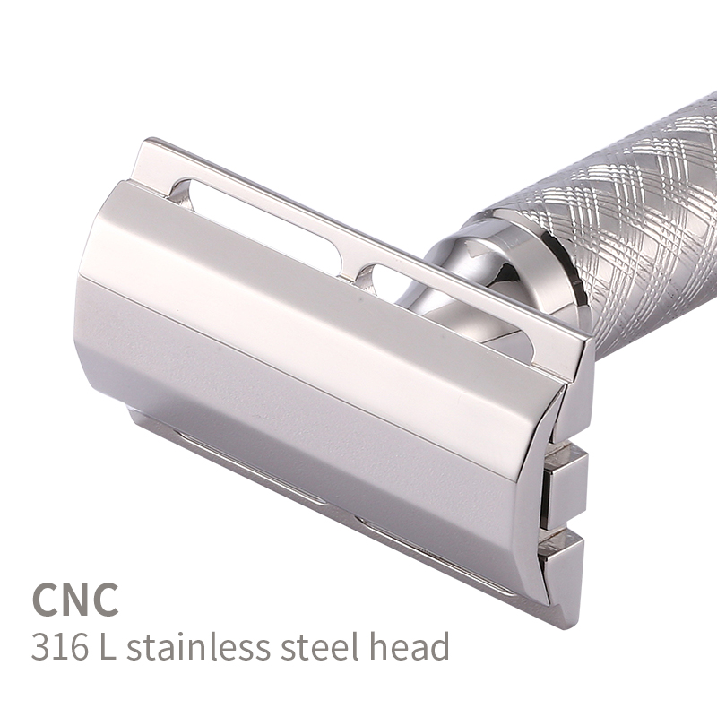 CNC 316L Stainless Steel Doubl - đánh giá và giá Safety Razor Handle