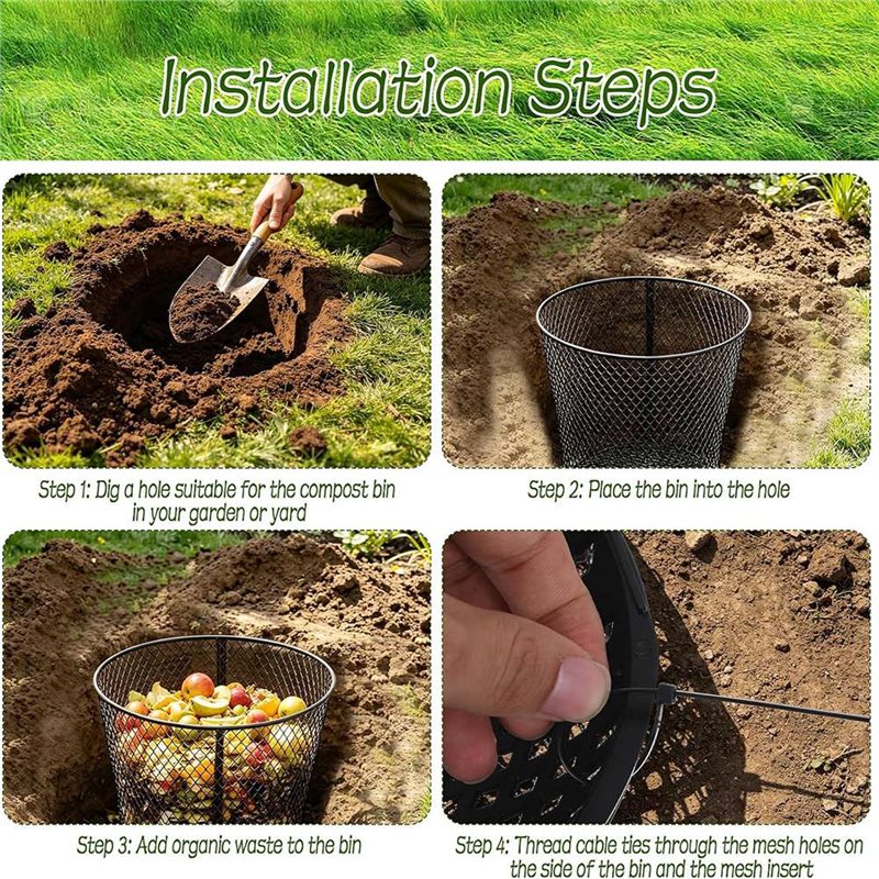 4 Pack Large Inground Worm Com - đánh giá và giá Compost Bin
