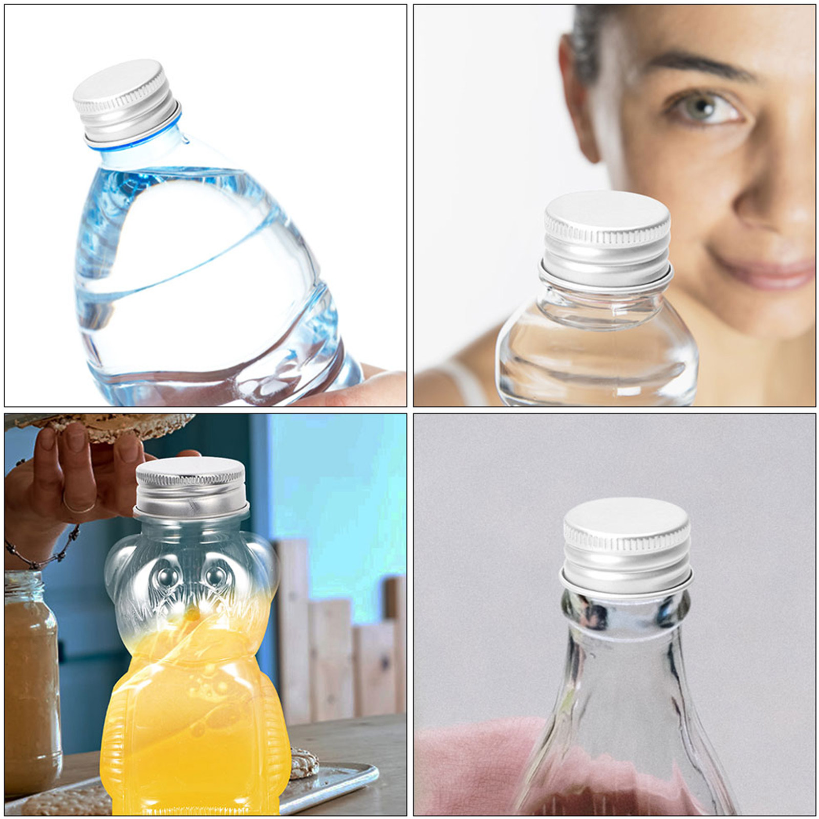 80Pcs Aluminum Screw Caps for  - đánh giá và giá Reusable Bottle
