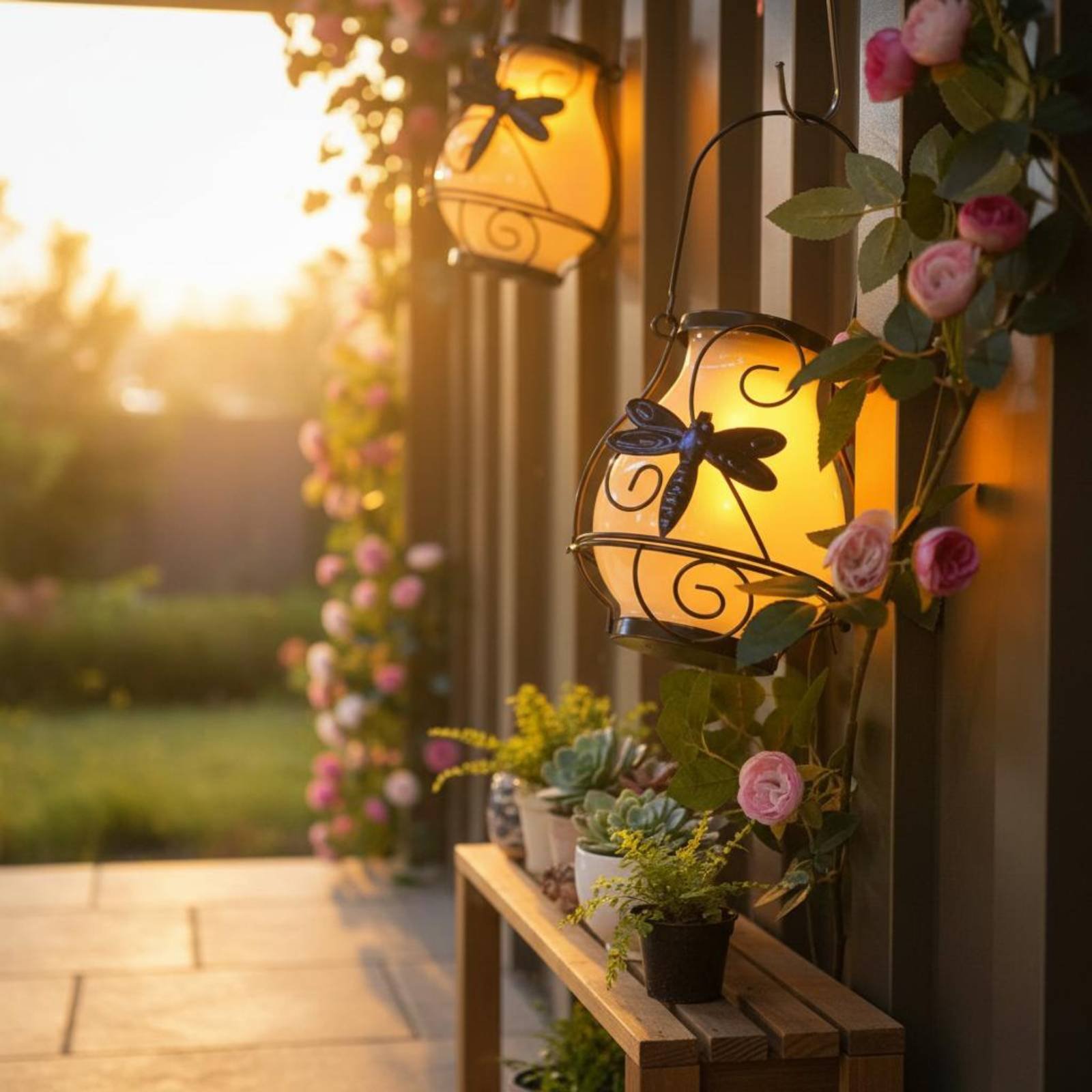 Solar Butterfly Lantern Waterp - đánh giá và giá Solar Garden Light