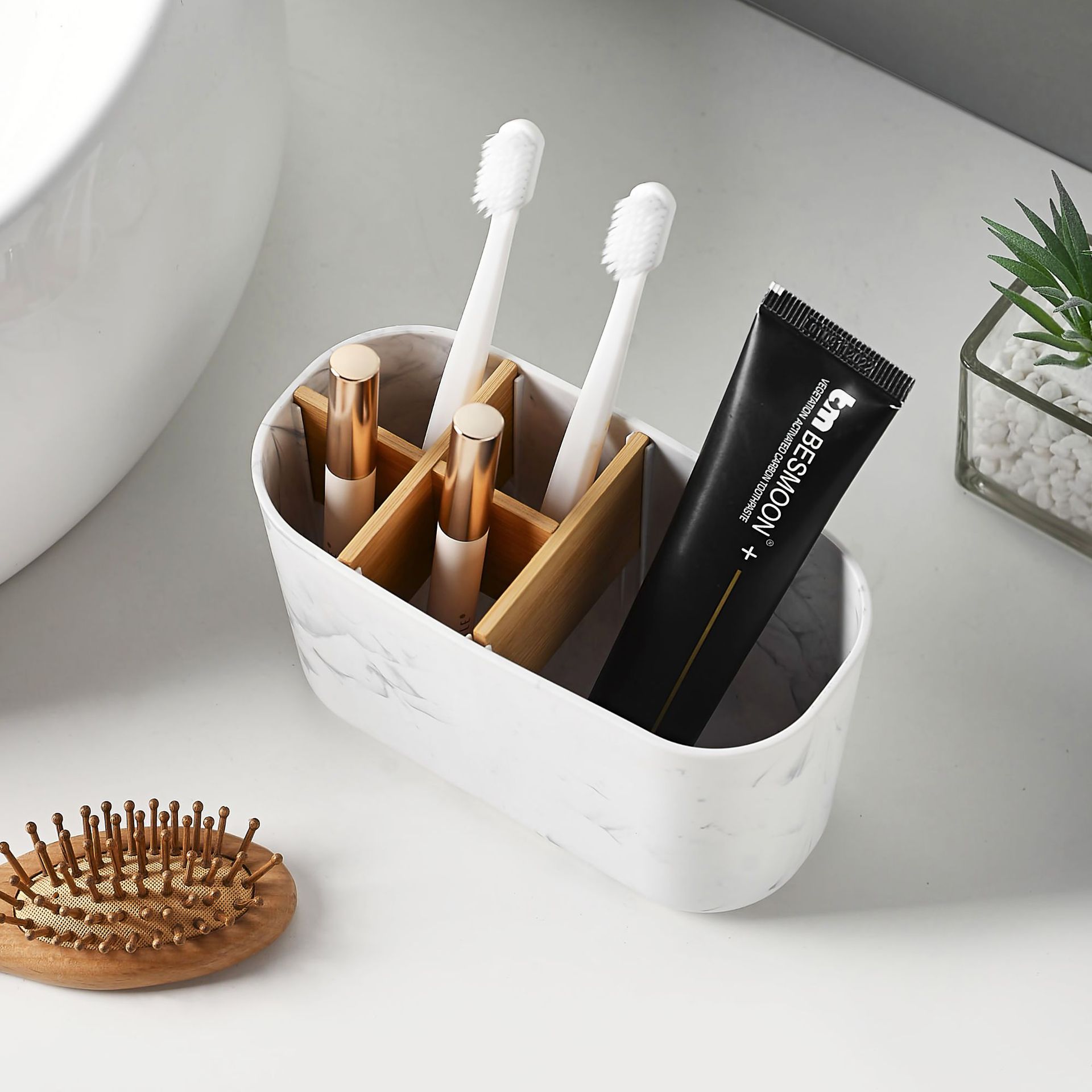 Bamboo Toothbrush Holder for E - đánh giá và giá Bamboo Toothbrush