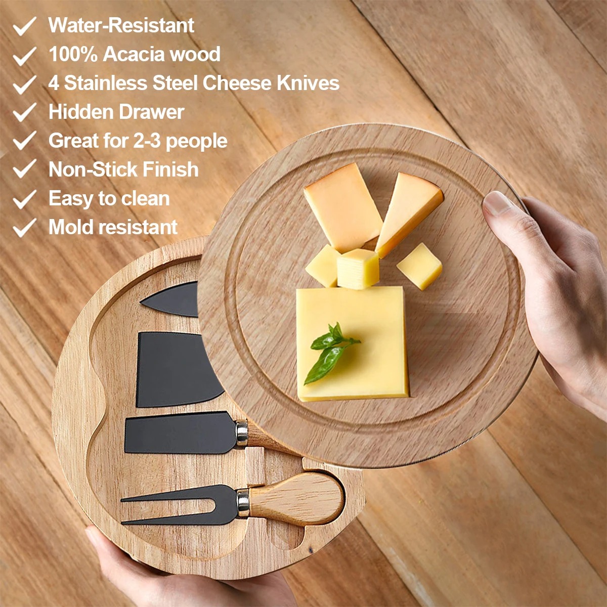 Cheese Knives Set for Charcute - đánh giá và giá Bamboo Cutlery