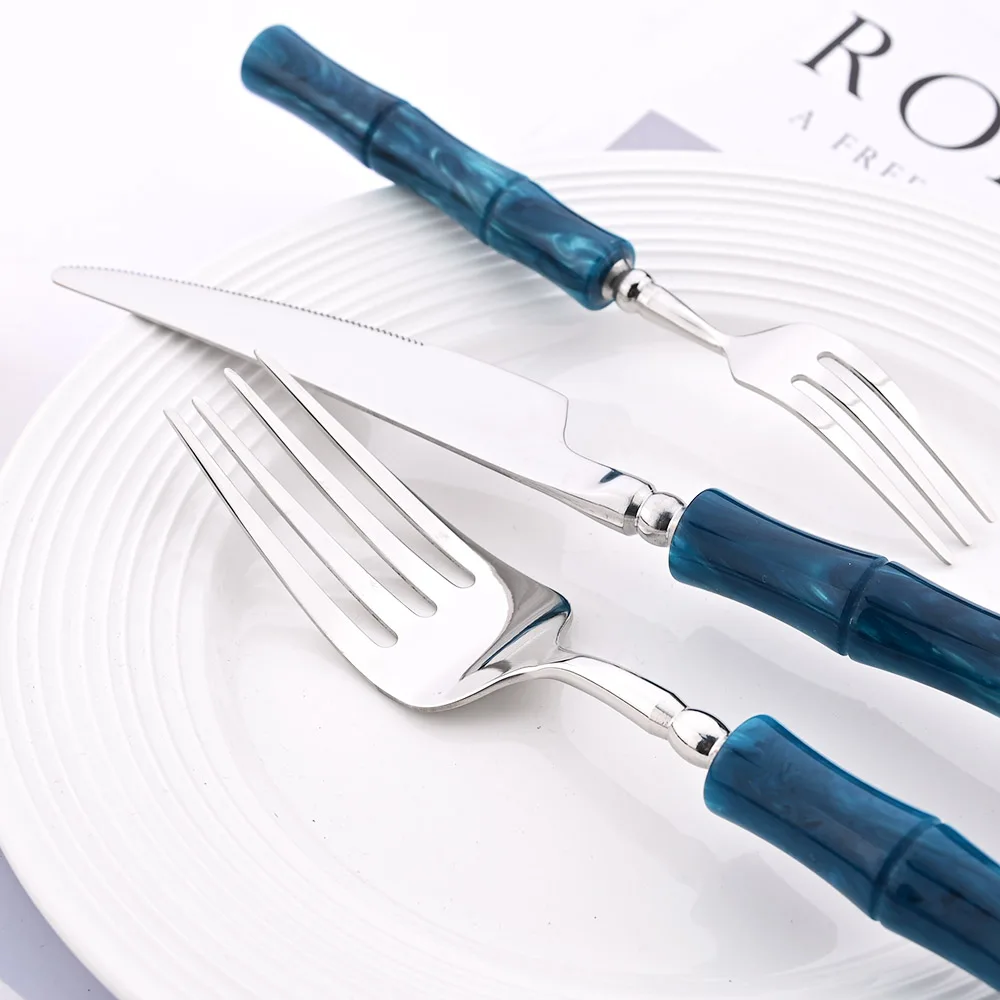 Imitation Bamboo Handle Dinner - đánh giá và giá Bamboo Cutlery