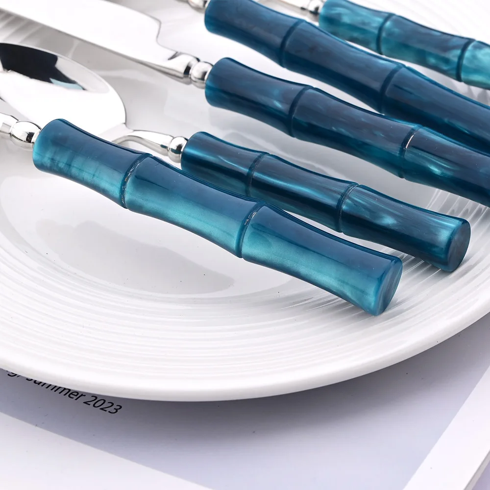 Imitation Bamboo Handle Dinner - đánh giá và giá Bamboo Cutlery