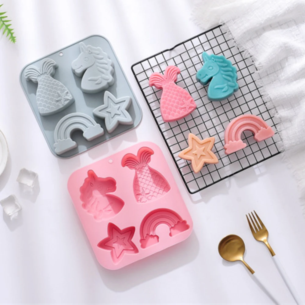 4 Holes Star Rainbow Silicone  - đánh giá và giá Eco Soap