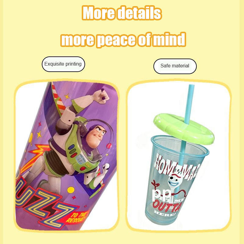 Toy Story 5 Plastic Straw Cups - đánh giá và giá Reusable Straw