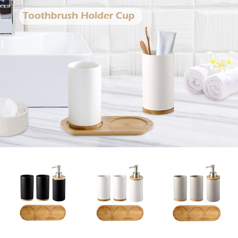Ceramic Bathroom Set Fine Cera - đánh giá và giá Bamboo Toothbrush